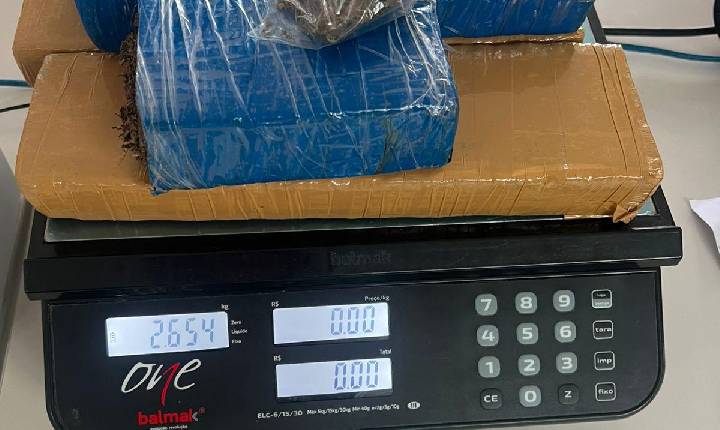 Adolescente é apreendido com mais de 2,6 kg de maconha em Serrinha